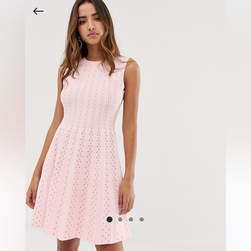 Ted Baker Vellia Pink Dress Size 2 US 6 New